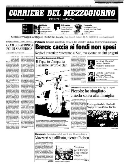 'Corriere Del Mezzogiorno (Caserta)' - Venerdì, 27 Gennaio 2012