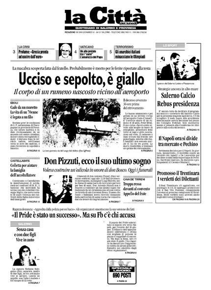 'La Città' - Lunedì, 28 Maggio 2012