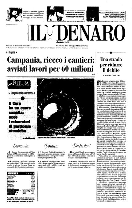 'Il Denaro' - Giovedì, 26 Gennaio 2012