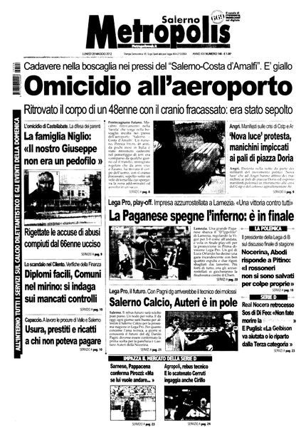 'Metropolis' - Lunedì, 28 Maggio 2012
